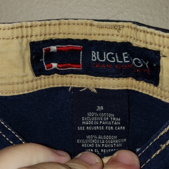 Bugle boy Jean company cargo shorts dark navy blue - Picture 2 of 4